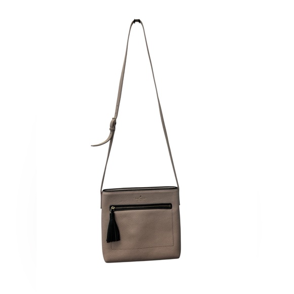 Kate Spade Beige Crossbody Bag with Black Tassel - Picture 3 of 4